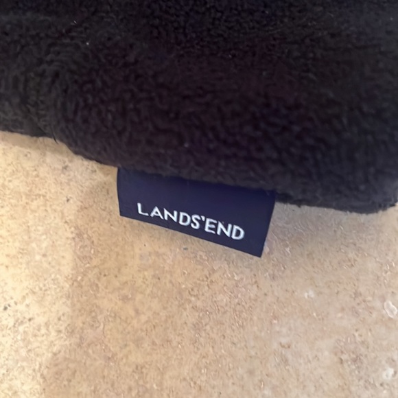 Lands' End Kids Black Size Medium Fleece Beanie/Hat - Picture 2 of 4